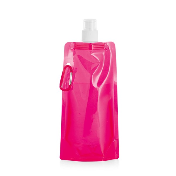 KWILL. 460 ml PE skládací láhev - Růžová