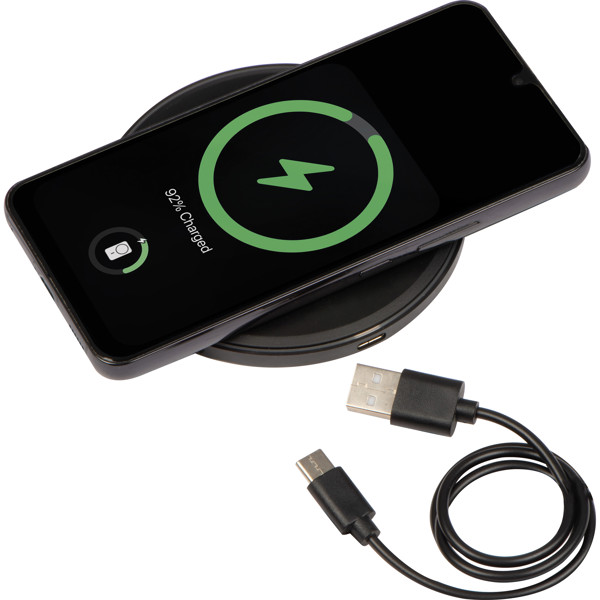 Wireless charger with LED display VICTORIA - Black