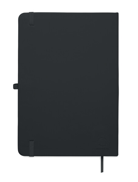 A5 recycled PU notebook Arcoloop - Black
