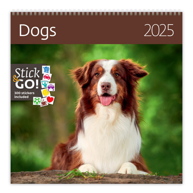 Planning wall planning calendar Dogs 2025