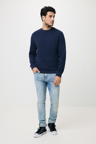 IQONIQ Zion recycled cotton crew neck - Navy / XL