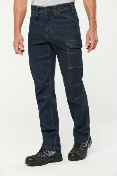 Men's Multipocket Denim Trousers - 36