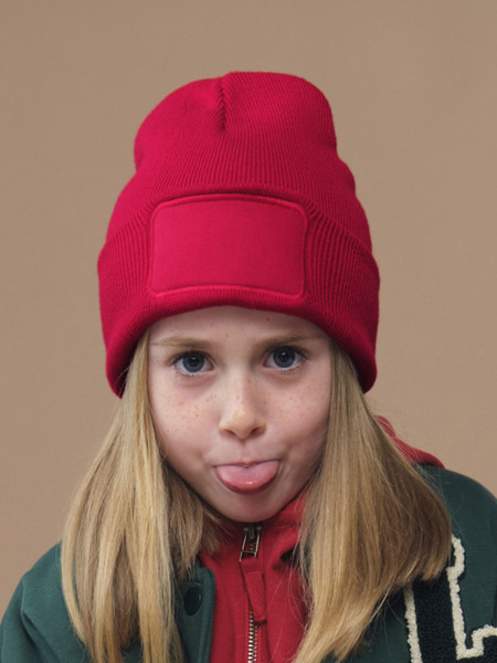 Kids Original Patch Beanie - Black