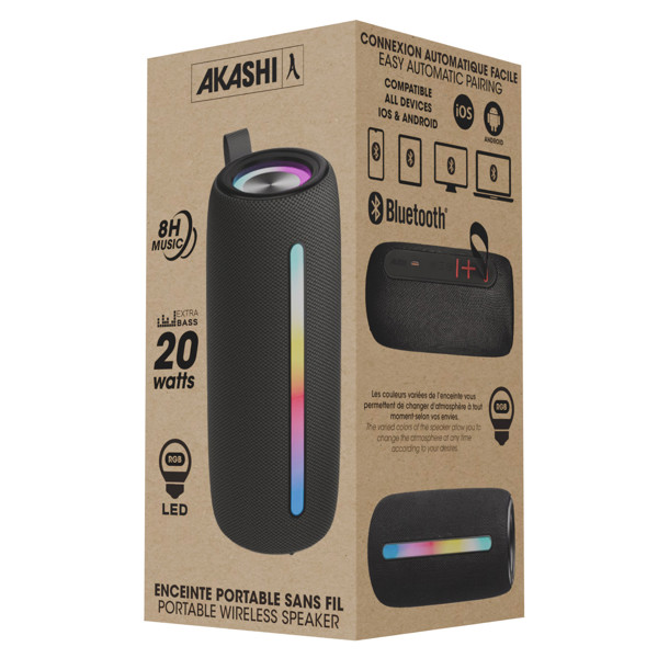 NAMANE - ENCEINTE BLUETOOTH 20W NOIRE