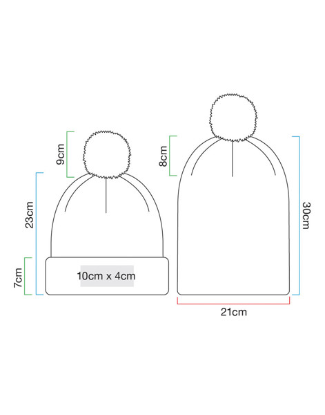 Berretto Recycled Snowstar® - Black / White / ONE SIZE