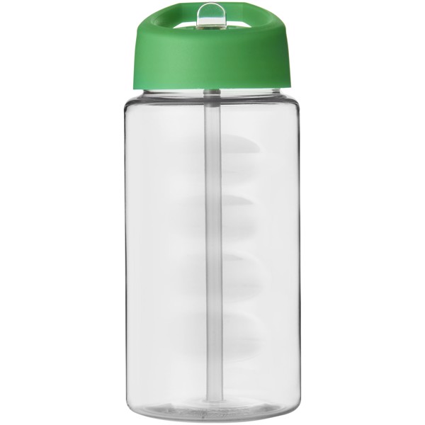 Sportovní láhev s víčkem s hubičkou H2O Bop 500 ml - Průhledná / Zelená