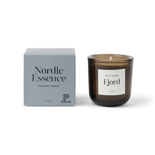 Nordic essence scented candle small - Blue / Dark Brown