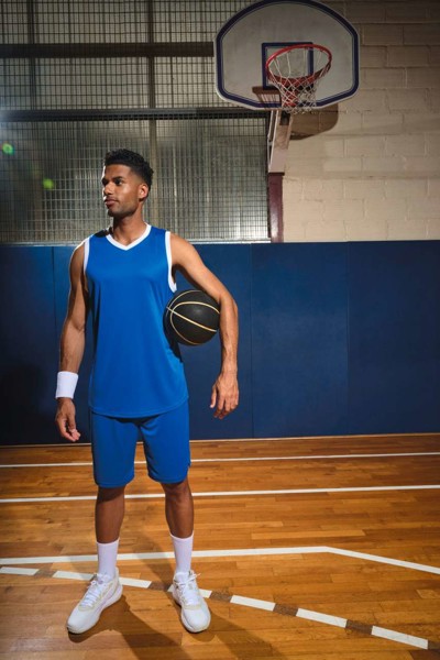 Men's Basketball Jersey - White / Black / M