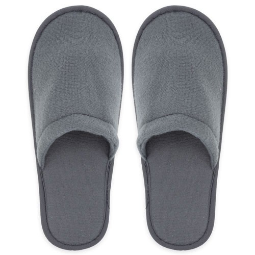 BATH SLIPPERS (PAR) "OASIS" - Gray