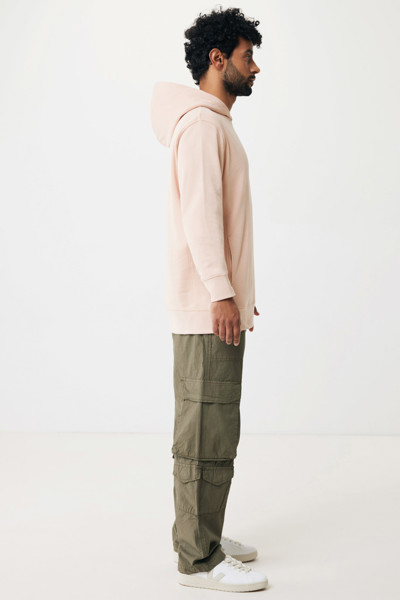 Iqoniq Yengo recycled cotton hoodie with sidepockets - Peach Nectar / L