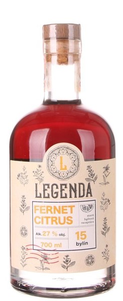 Legenda Fernet Citrus bylinný likér 27%