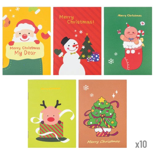 SET 10 CHRISTMAS NOTEPADS "ARTIKUM"