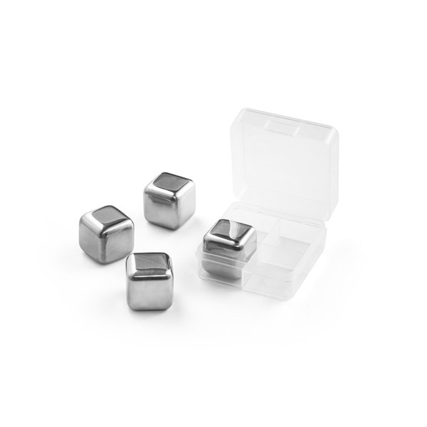 GLACIER. Conjunto de cubos reutilizáveis em aço inoxidável