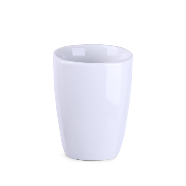 Porcelanasta skodelica Quadro, višina 105 mm