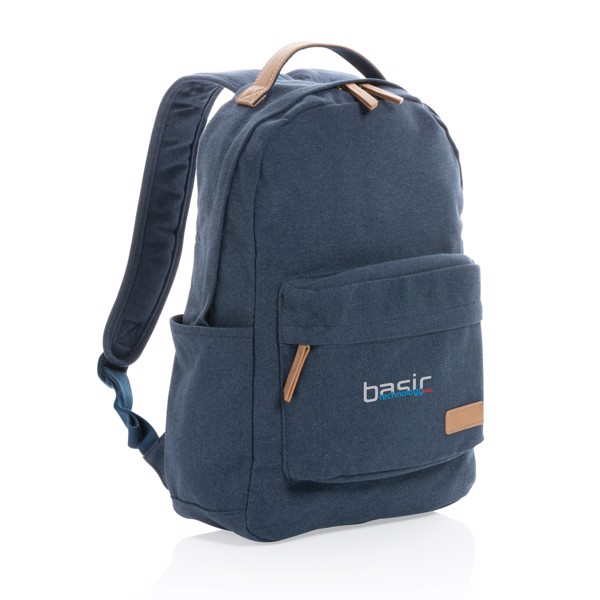 Sac à dos Impact AWARE™ en toile 16oz recyclé - Bleu