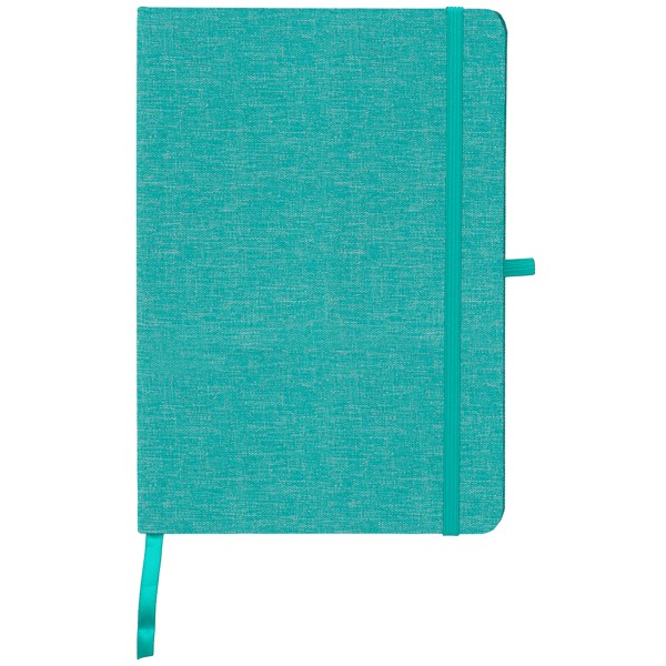 Miller rPET Notebook 210 x 140 mm - Caribbean Blue / 4 Color inkjet