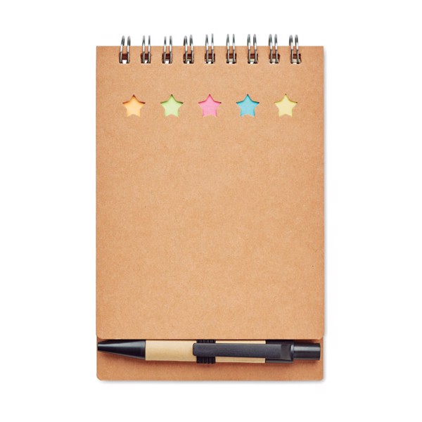 Notebook with pen sticky notes Multibook