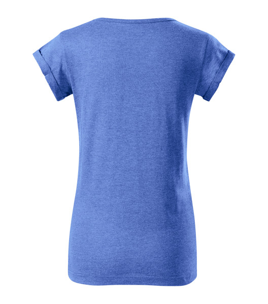 Tričko Dámské Malfini® Fusion - Modrý Melír / 2XL