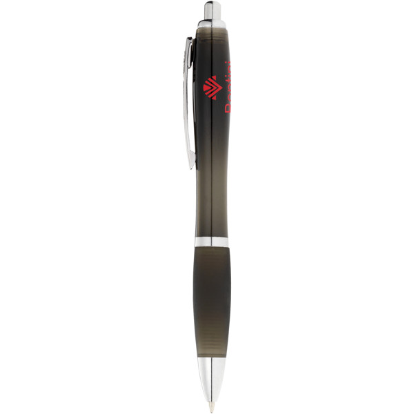 Nash ballpoint pen coloured barrel and black grip (black ink) - Solid Black