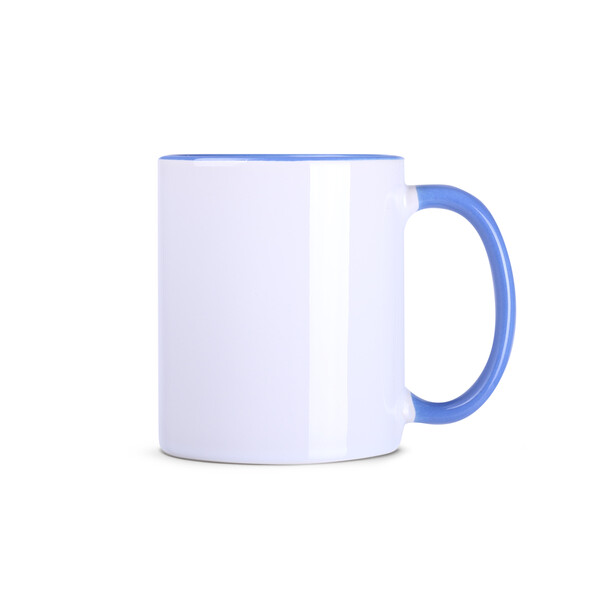 Sublimation mug Tomek Art Duo 300ml white/reflex blue
