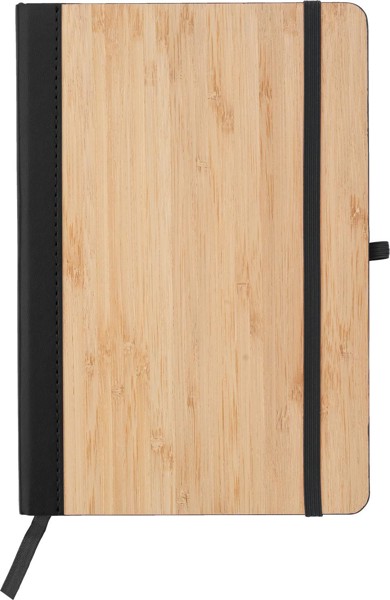 Notebook Dorita | Bamboo cover | A5 | Lined - black