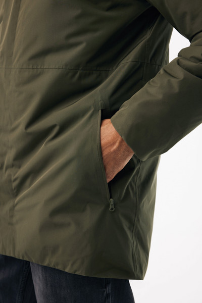 Thelon parka z recyklovaného polyesteru IQONIQ - Khaki / L