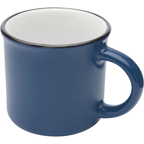 Mug Bari en céramique de 240 ml avec finition brillante - Bleu océan