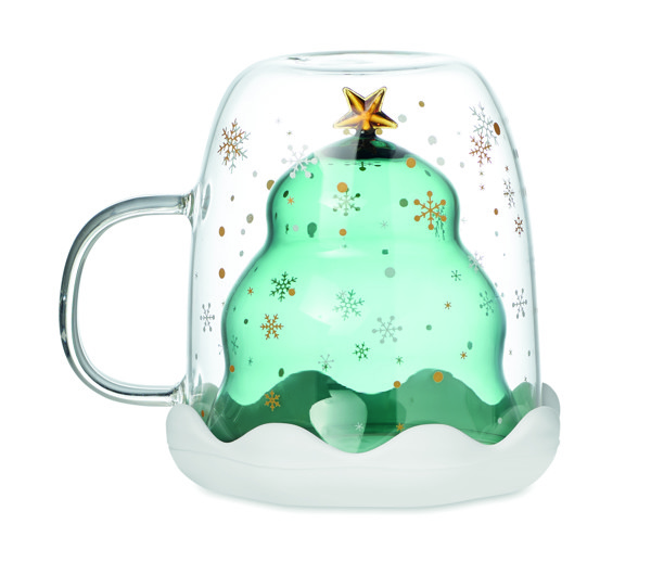Verde mug, double wall borosilicate, 250ml