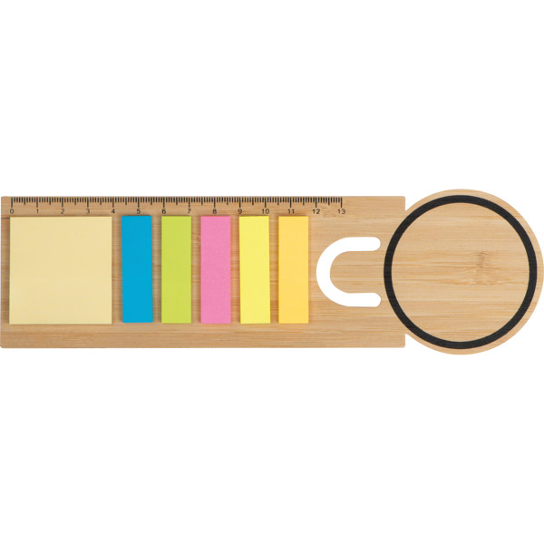 Bookmark with sticky notes VIKTORIA - Beige