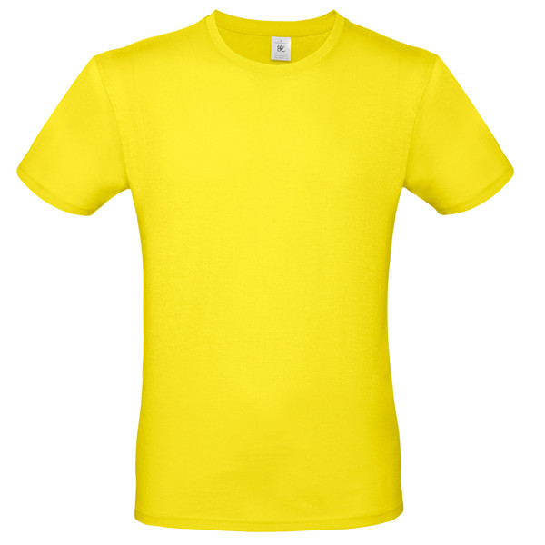 T-Shirt B&C #E150, Tam. Grande Cores - 100% Algodão (Investindo Em Better Cotton) - Solar Yellow / 3XL