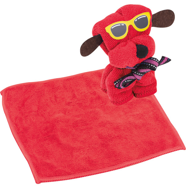 Cartoon towel FLAVIO - Red