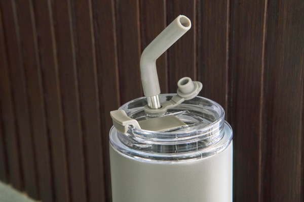 Garrafa de aço inoxidável com parede dupla (500 ml) Omari - cinza chumbo