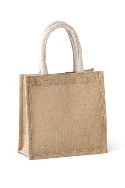 Torba od jutenog platna - mala - Black / Silver