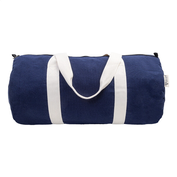 Sac de sport en canvas recyclé Rekan Duff - Bleu