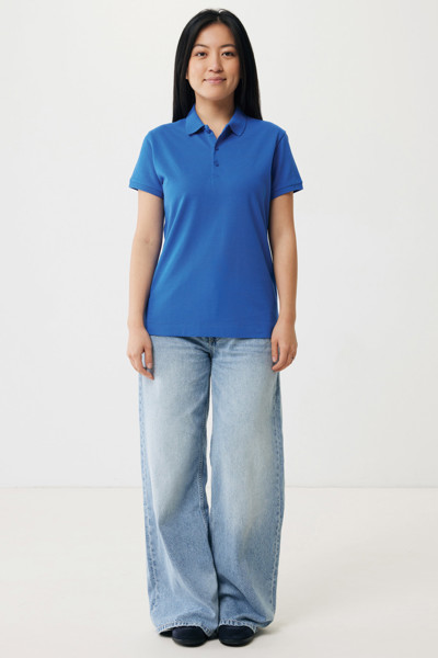 Polo en coton recyclé IQONIQ Yosemite Femme - Bleu Royal / L