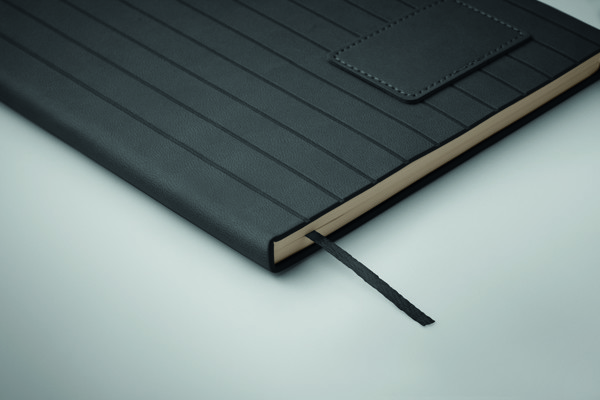 Notebook A5 in PU fumé Tintray - Nero