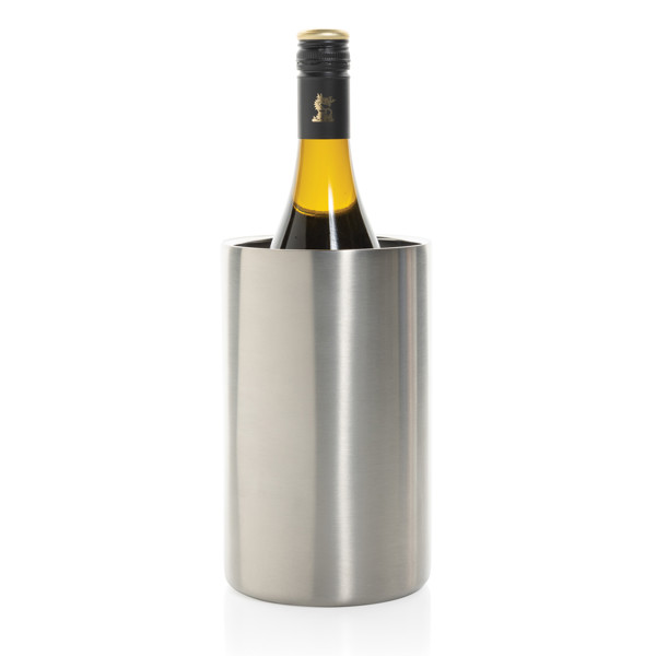 Vino Weinkühler aus RCS-zertifiziert recyc. Stainless-Steel - Silber