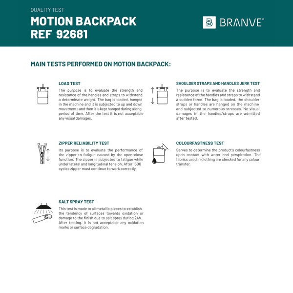 MOTION BACKPACK. 600D and polypropylene backpack - Light Grey