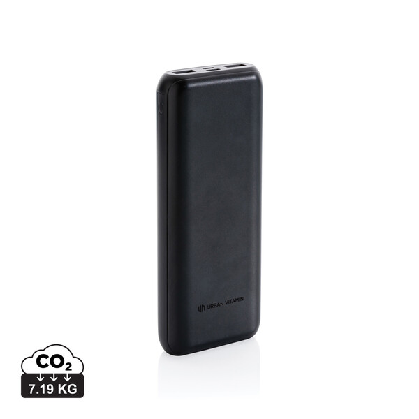 Powerbanka Urban Vitamin Pasadena 20 000 mAh 18W PD - Čierna