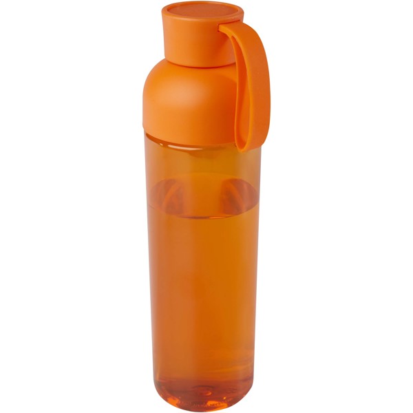 Garrafa desportiva em RPET de 600 ml "Illuminate" - Laranja