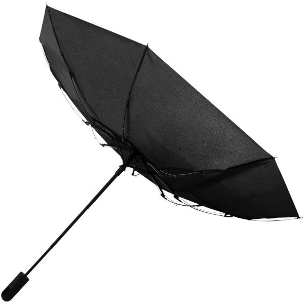 Trav 21.5" foldable auto open/close umbrella - Solid Black