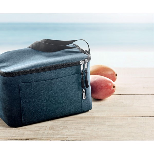 600D RPET Cooler bag for cans Cuba - Black