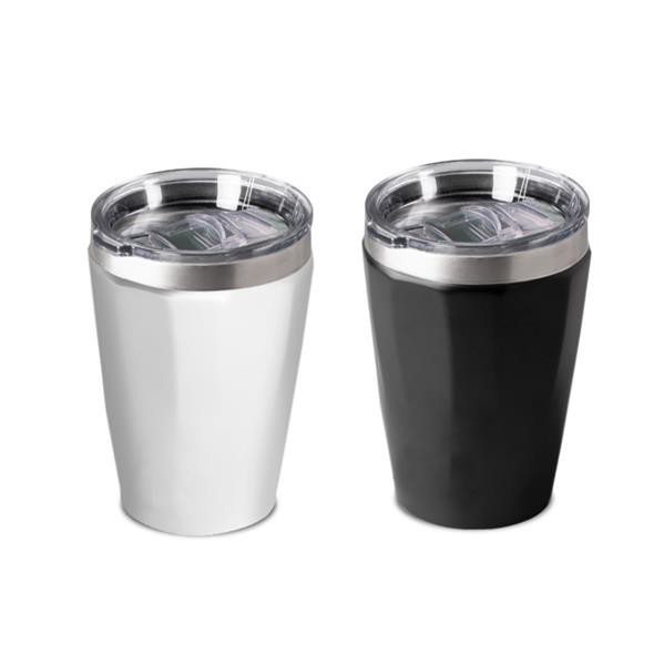 Copo Térmico 330Ml Em Aço Inoxidável Reciclado - Branco