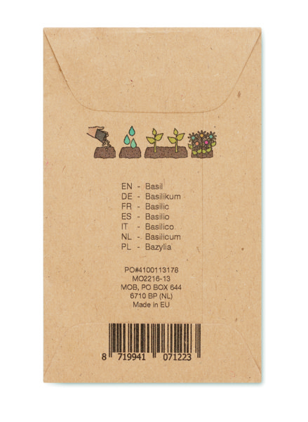 Basilop basil seeds, 105x65 mm envelope