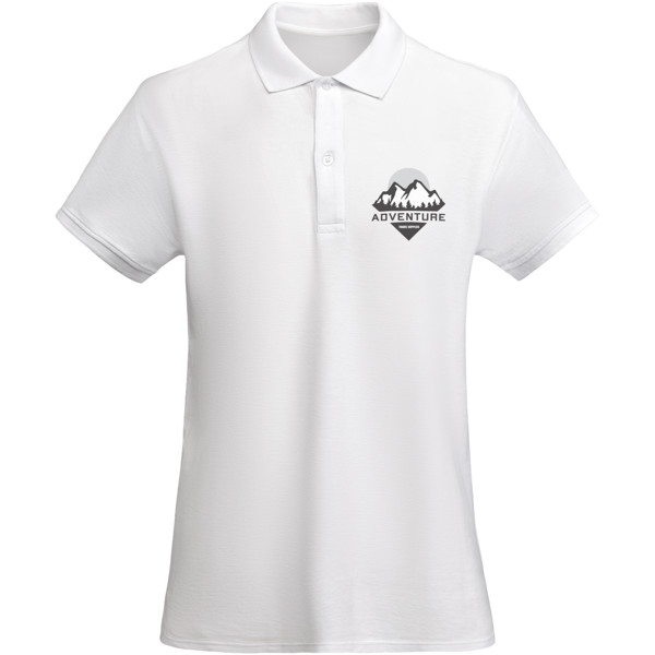 Prince organic cotton short sleeve women's polo - White / XL