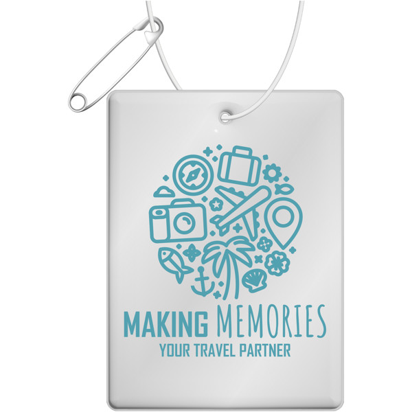 RFX™ H-12 rectangular reflective TPU hanger large - White