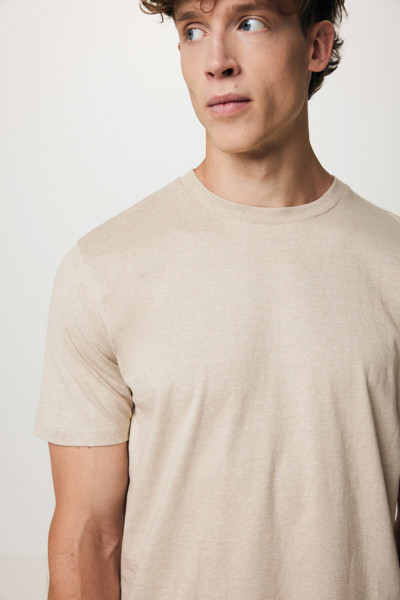 T-shirt léger en coton recyclé IQONIQ Sierra - Light Heather Brown / XXL