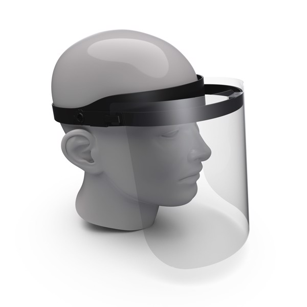 Gesichtsvisier "Protection" - Weiss / Transparent