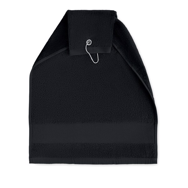 Hitowgo golf towel cotton 40x60 cm, 350 g/m² - Black