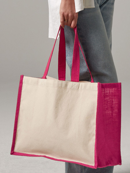 Printers Jute Classic Shopper - Black